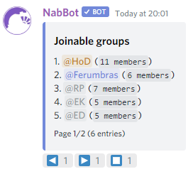 Example group list